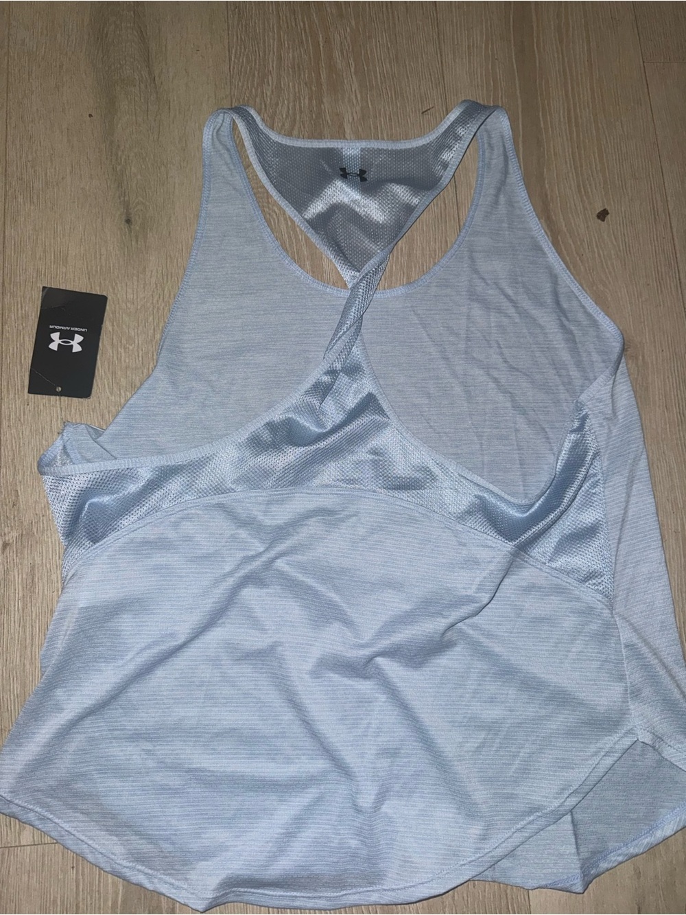 Under Armour Light Blue Performance Racerback Tank - Picture 4 of 4